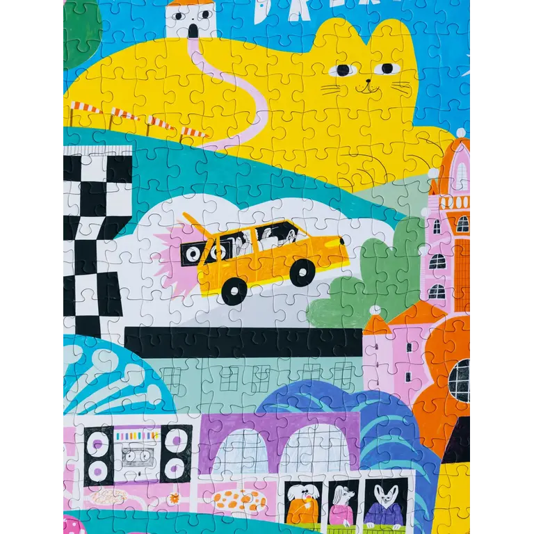 HOLIYAY PUZZLE 1000 PCS - LE GROS CHAT JAUNE