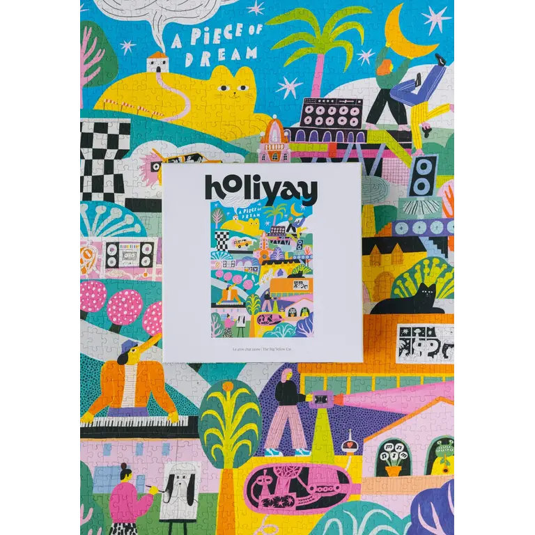 HOLIYAY 1000 PCS PUZZLE - THE BIG YELLOW CAT