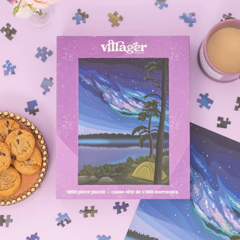 VILLAGER PUZZLE 1000 PCS - CAMPING DANS LE NORD