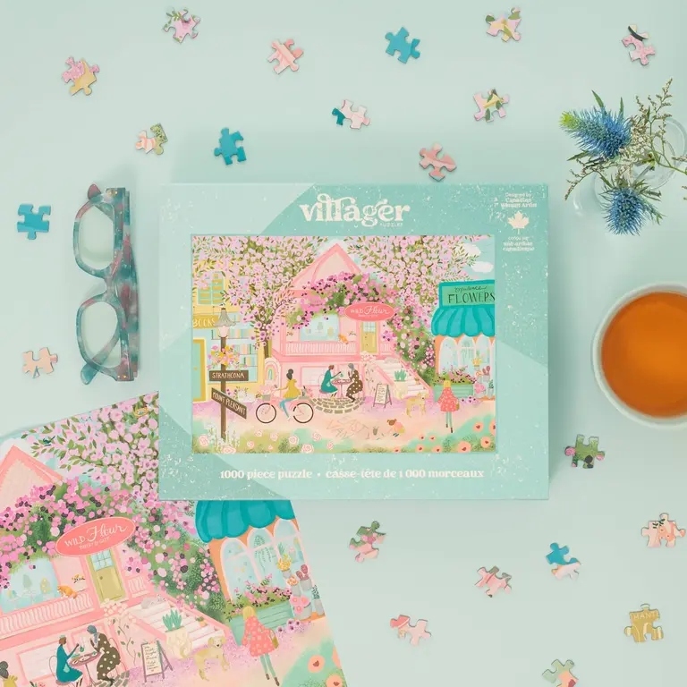 VILLAGER PUZZLE 1000 PCS - VILLE EN FLEURS