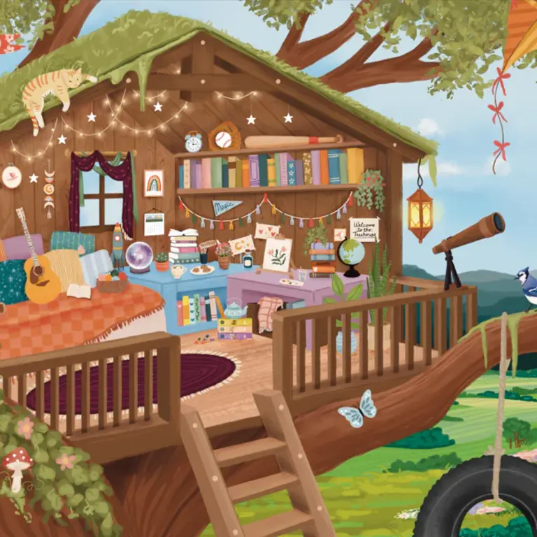 VILLAGER PUZZLE 250 PCS - REFUGE DANS LES ARBRES