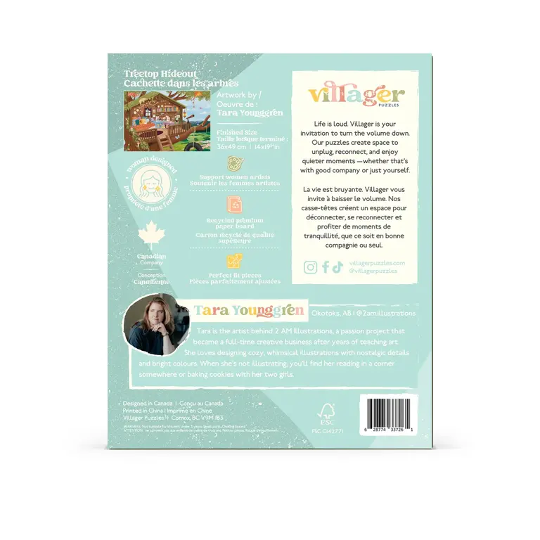 VILLAGER PUZZLE 250 PCS - REFUGE DANS LES ARBRES