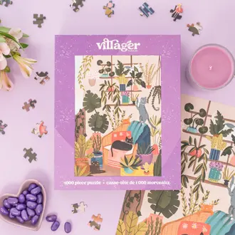 VILLAGER PUZZLE 1000 PCS - CHATS DE BALCON