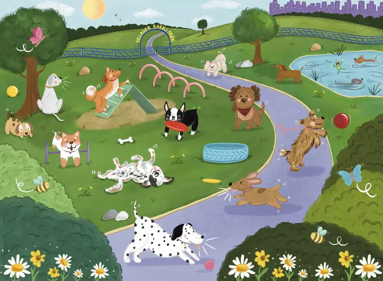 VILLAGER PUZZLE 250 PCS - PARC À CHIENS