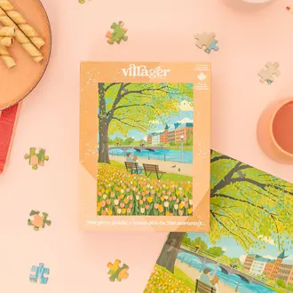 VILLAGER PUZZLE 500 PCS - LA SAISON DES TULIPES
