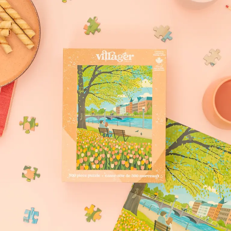 VILLAGER PUZZLE 500 PCS - LA SAISON DES TULIPES