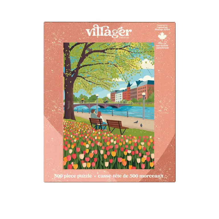 VILLAGER PUZZLE 500 PCS - LA SAISON DES TULIPES