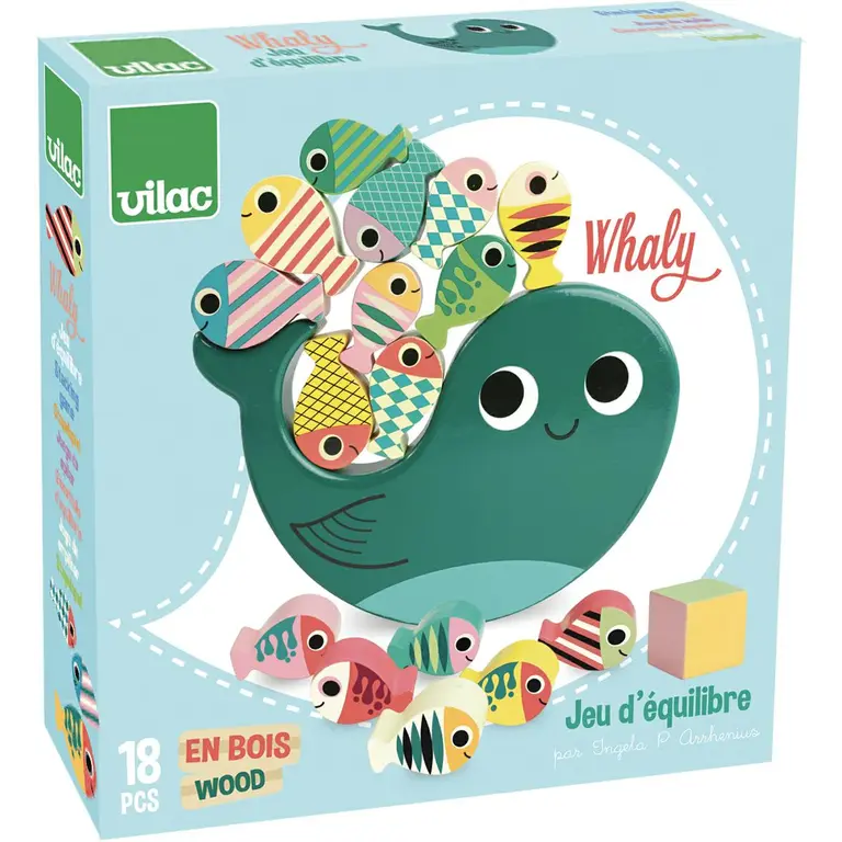 VILAC BALANCE AND STACKING GAME - WHALE