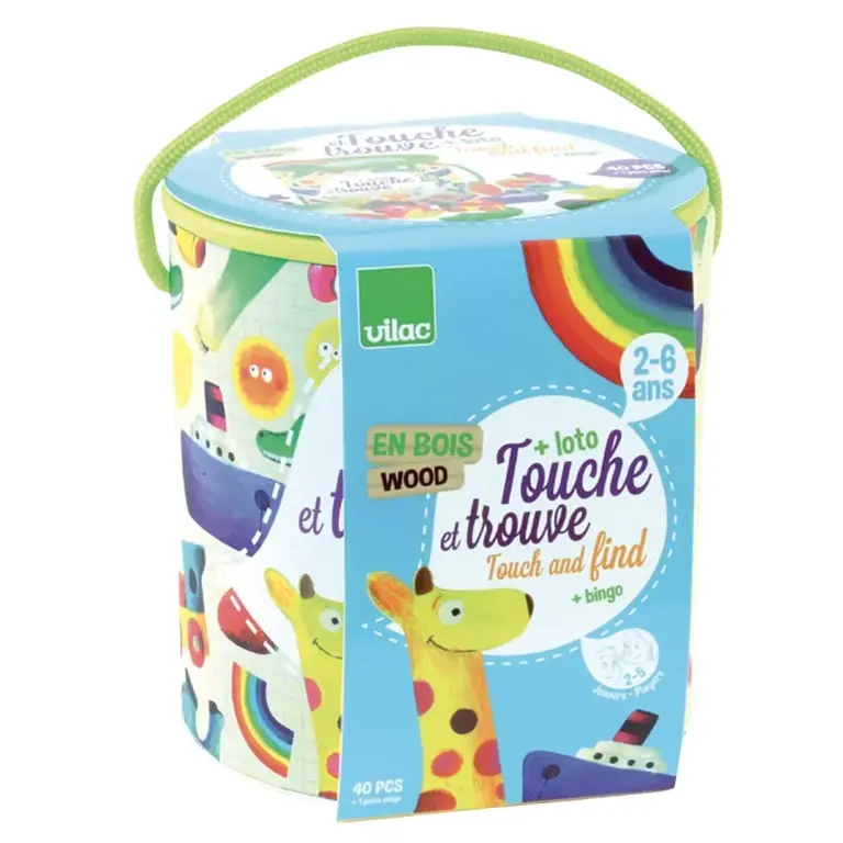 VILAC JEU DE RECONNAISSANCE TACTILE - TOUCHE ET TROUVE
