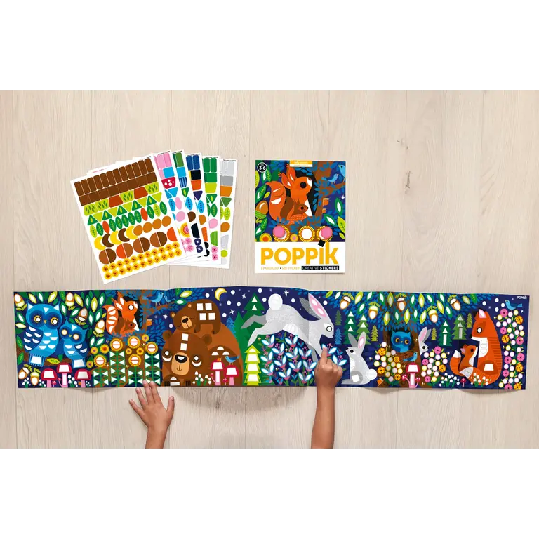 POPPIK AFFICHE PANORAMA ET AUTOCOLLANTS - BÉBÉ ANIMAUX