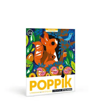 POPPIK AFFICHE PANORAMA ET AUTOCOLLANTS - BÉBÉ ANIMAUX