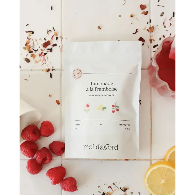 MOI D'ABORD TISANE - LIMONADE À LA FRAMBOISE