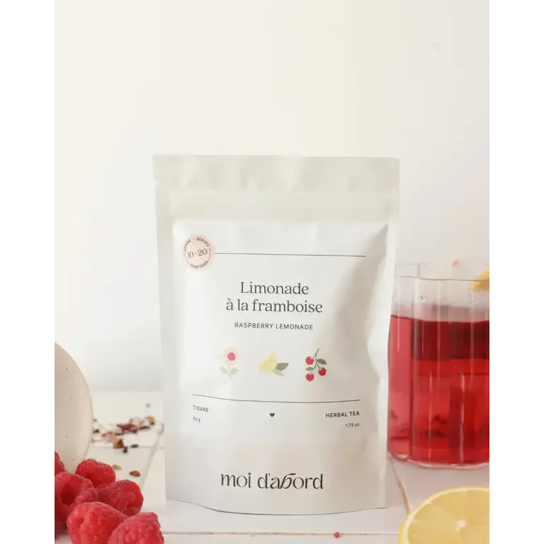 MOI D'ABORD TISANE - LIMONADE À LA FRAMBOISE