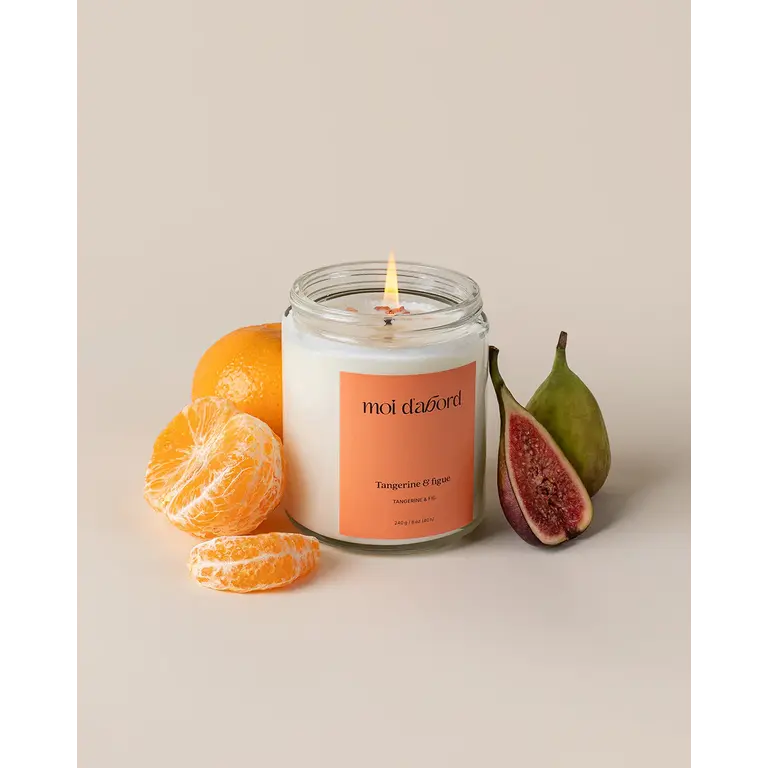 MOI D'ABORD SOY CANDLE - TANGERINE & FIG