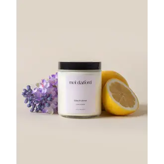 MOI D'ABORD BOUGIE DE SOJA - LILAS & CITRON