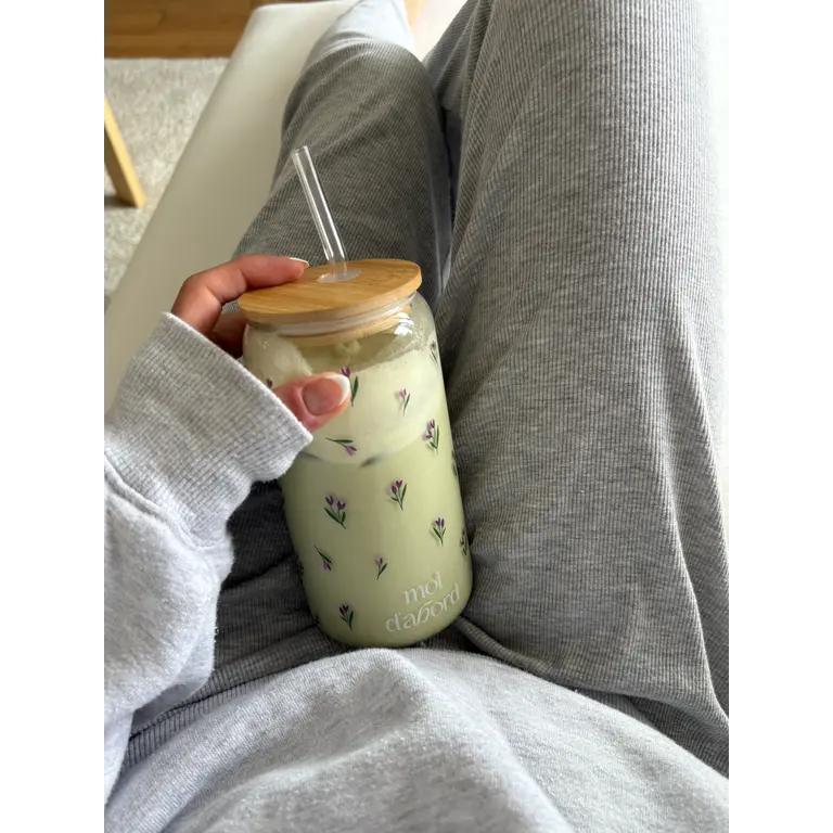 MOI D'ABORD TUMBLER EN VERRE - TULIPE