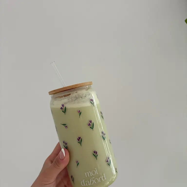 MOI D'ABORD TUMBLER EN VERRE - TULIPE