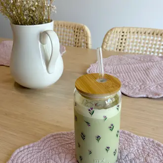 MOI D'ABORD TUMBLER EN VERRE - TULIPE