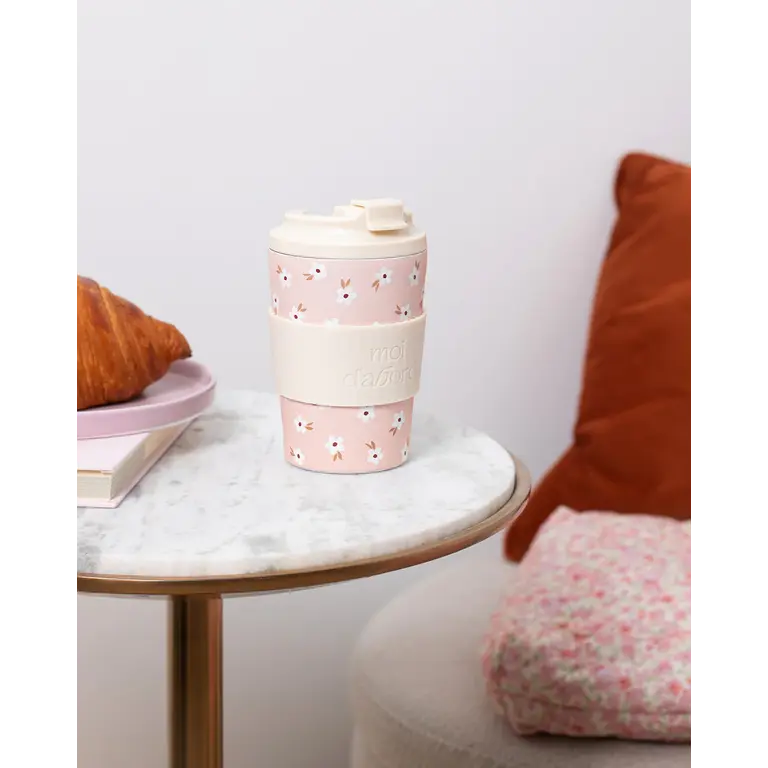 MOI D'ABORD TASSE DE VOYAGE ISOTHERME - CHAMP ROSÉ