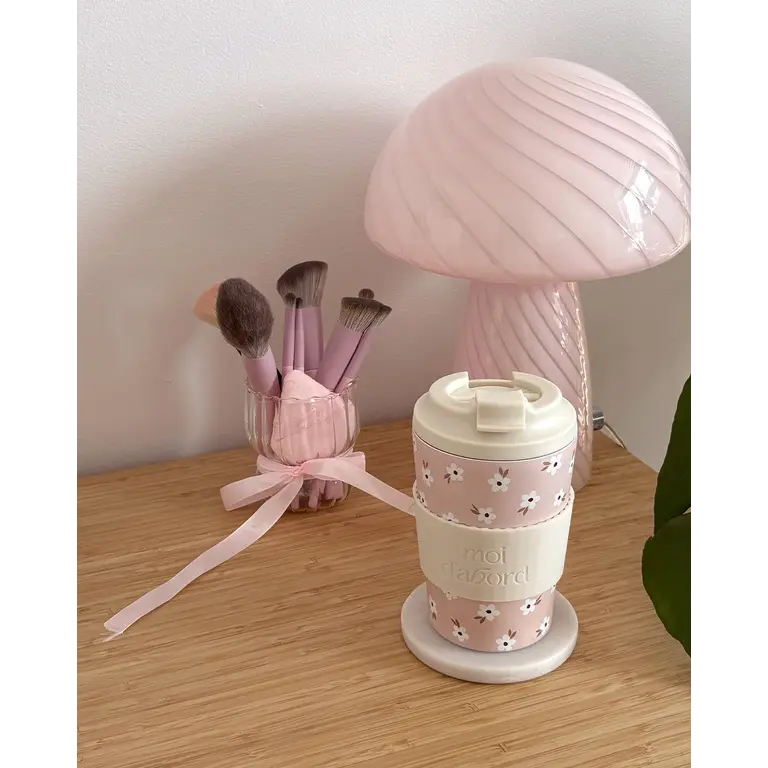 MOI D'ABORD TASSE DE VOYAGE ISOTHERME - CHAMP ROSÉ