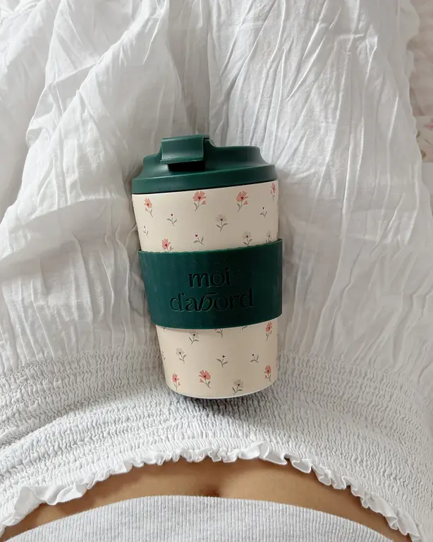 MOI D'ABORD TASSE DE VOYAGE ISOTHERME - DOUCEUR FLEURIE