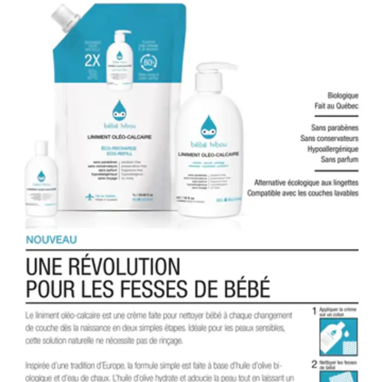 BÉBÉ HIBOU LINIMENT OLÉO CALCAIRE BIO