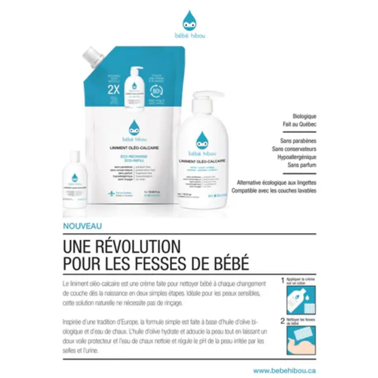 BÉBÉ HIBOU LINIMENT OLÉO CALCAIRE BIO