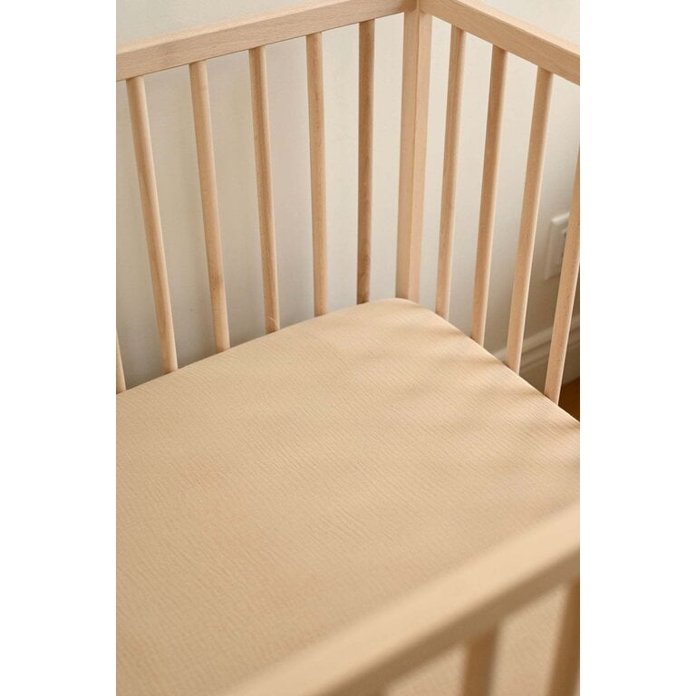 MINIKA CRIB FITTED SHEET - LATTE