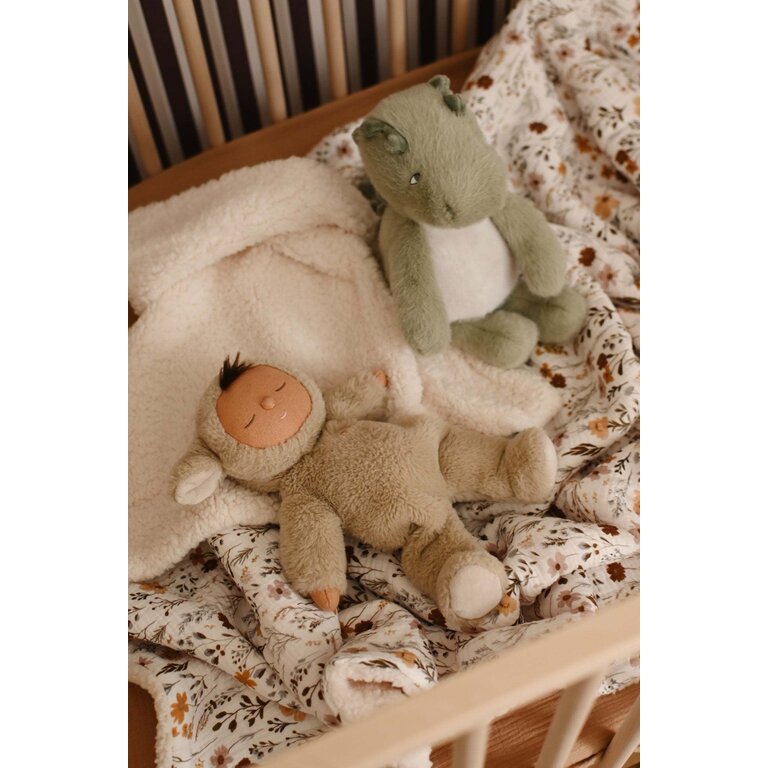 MINIKA COUVERTURE MOUSSELINE ET SHERPA -  WILDFLOWERS