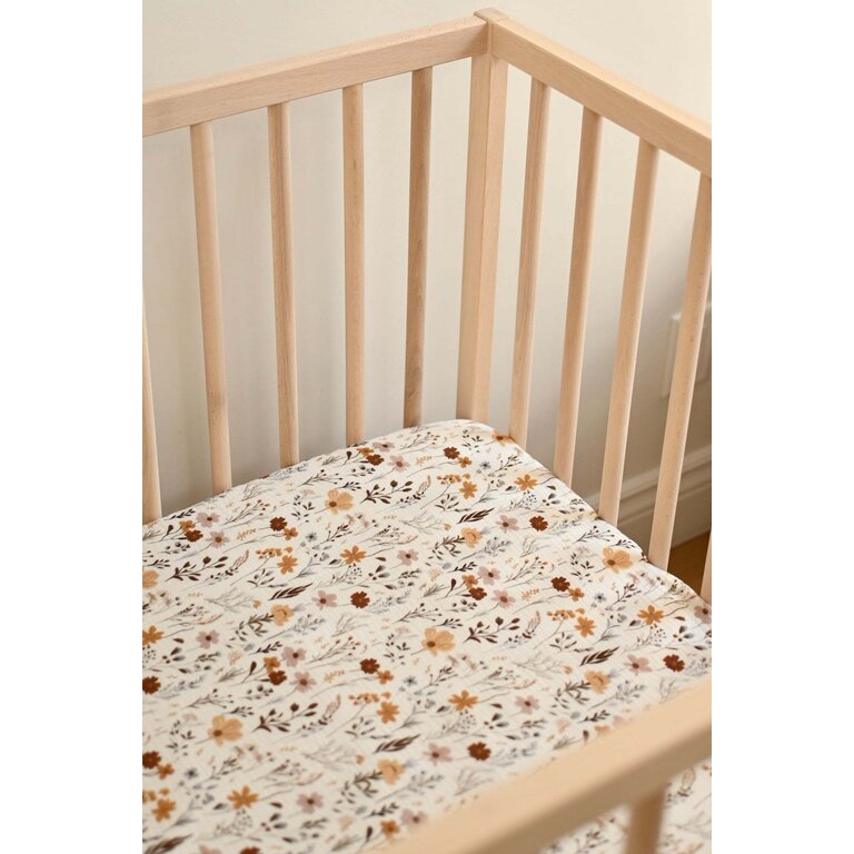 MINIKA DRAP CONTOUR LIT DE BÉBÉ - WILDFLOWERS