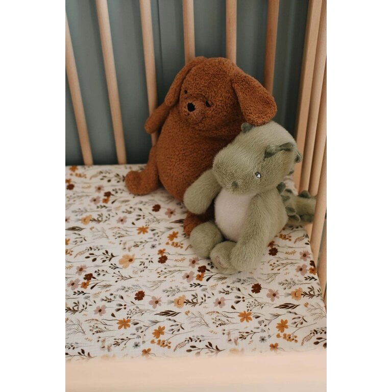 MINIKA CRIB FITTED SHEET - WILDFLOWERS