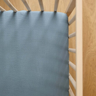 MINIKA DRAP CONTOUR LIT DE BÉBÉ - BILLY BLUE