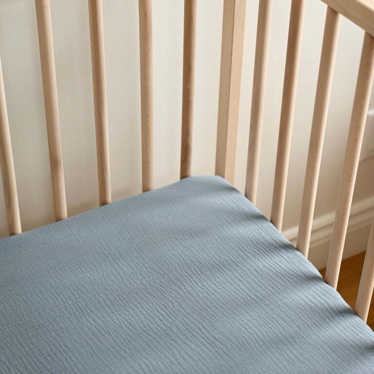 MINIKA DRAP CONTOUR LIT DE BÉBÉ - BILLY BLUE