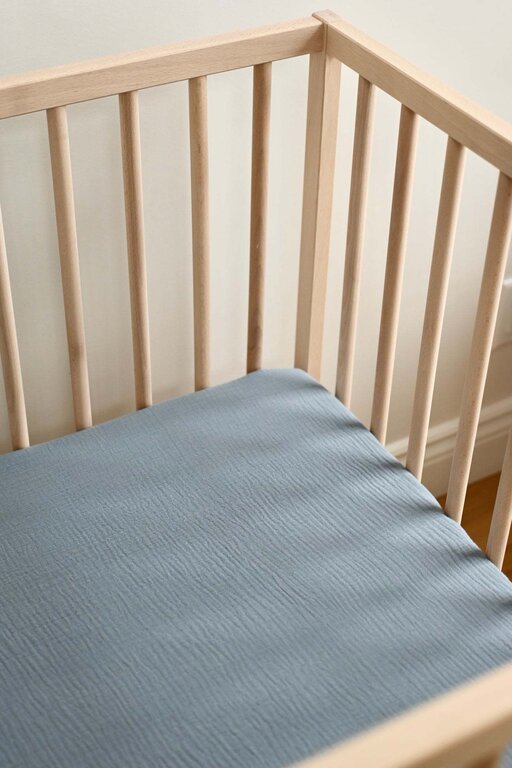 MINIKA DRAP CONTOUR LIT DE BÉBÉ - BILLY BLUE