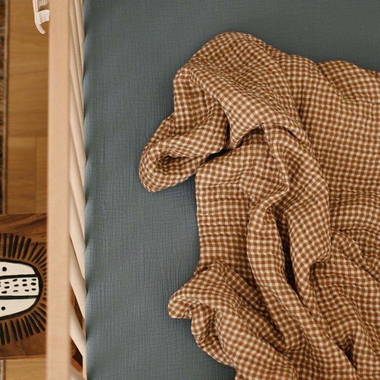 MINIKA DRAP CONTOUR LIT DE BÉBÉ - BILLY BLUE