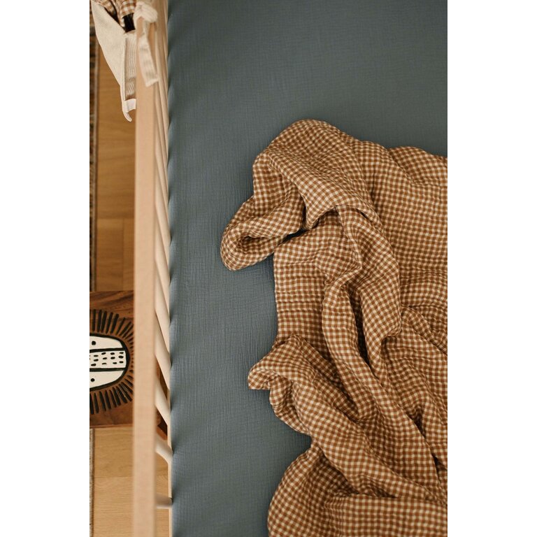 MINIKA DRAP CONTOUR LIT DE BÉBÉ - BILLY BLUE