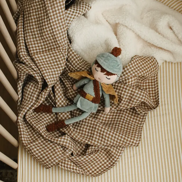 MINIKA DRAP CONTOUR LIT DE BÉBÉ - STRIPE BEIGE