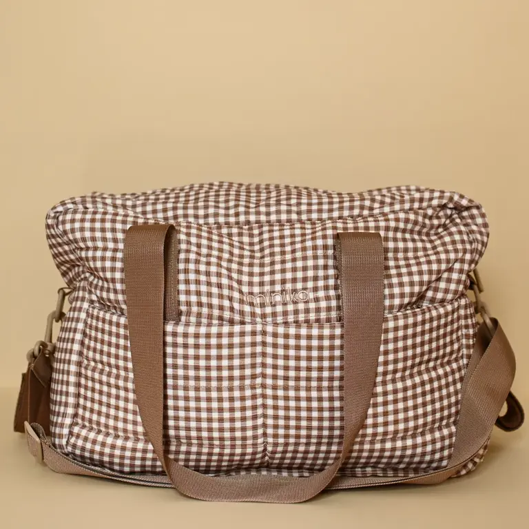 MINIKA SAC À COUCHES - VICHY BRUN