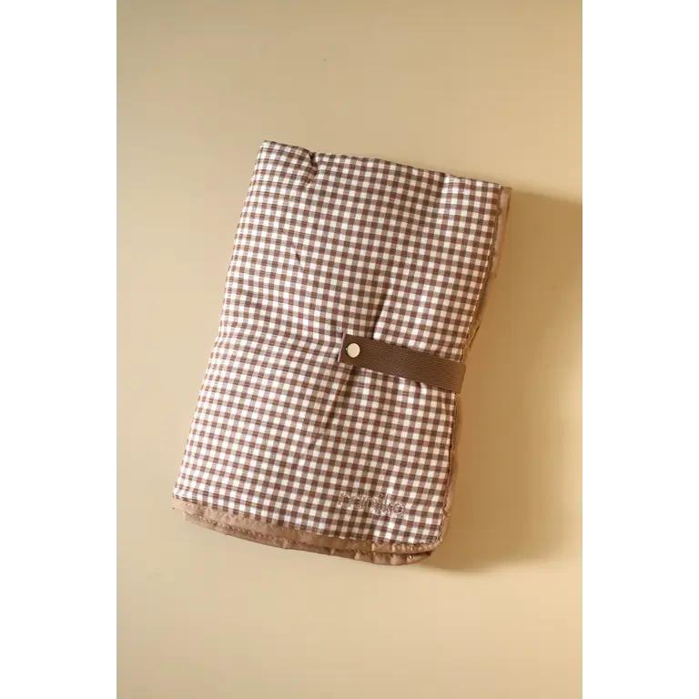 MINIKA DIAPER BAG - BROWN GINGHAM