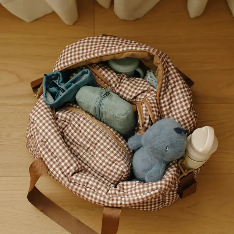 MINIKA SAC À COUCHES - VICHY BRUN