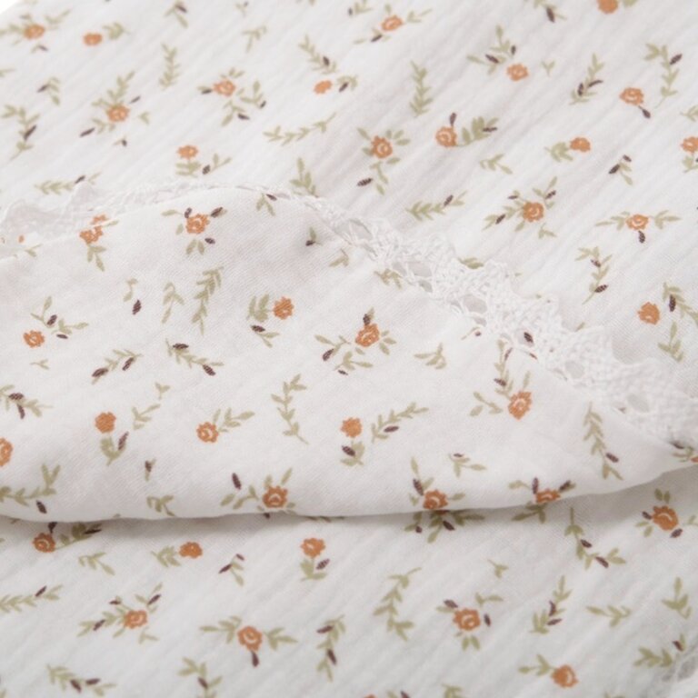 BALUCHON DOUDOU MOUSSELINE DE COTON AVEC DENTELLE - 1863