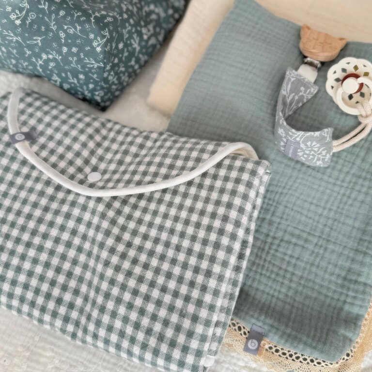 BALUCHON MATELAS À LANGER - VICHY VERT 1913