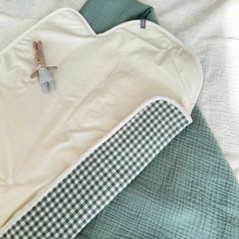 BALUCHON MATELAS À LANGER - VICHY VERT 1913