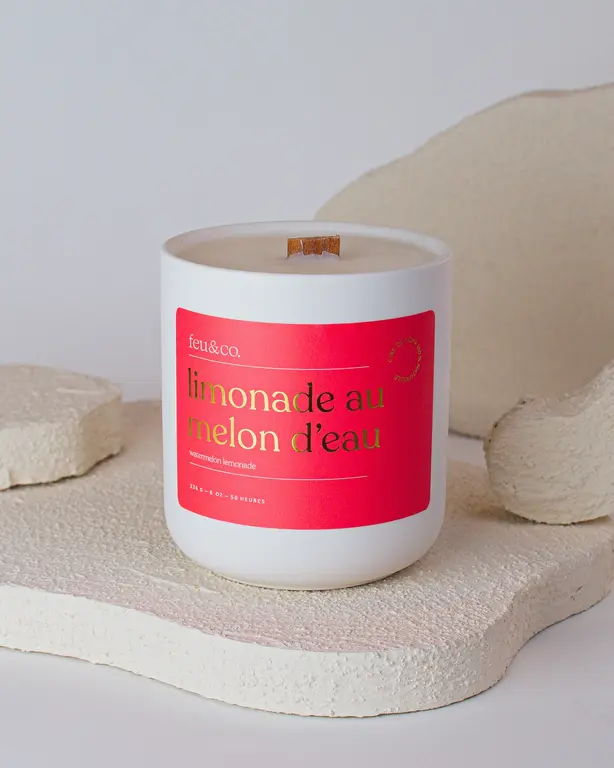 FEU & CO. BOUGIE - LIMONADE AU MELON D'EAU