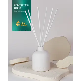 FEU & CO. DIFFUSEUR À ROSEAUX - CHAMPAGNE FRUITÉ