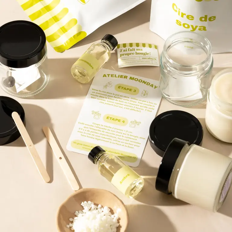 MOONDAY KIT DE FABRICATION DE CHANDELLE
