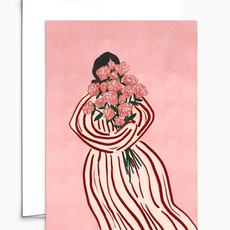 MIMI & AUGUST CARTE DE SOUHAITS - BOUQUET DE FLEURS