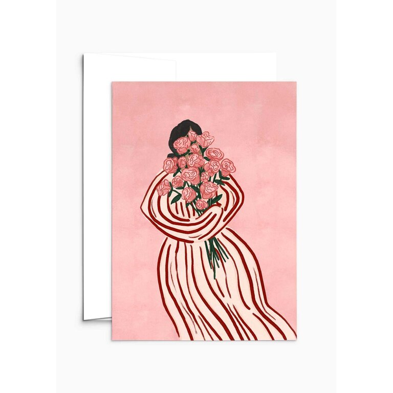 MIMI & AUGUST GREETING CARD - BOUQUET OF FLOWERS