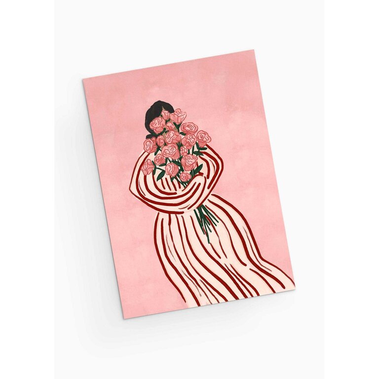 MIMI & AUGUST GREETING CARD - BOUQUET OF FLOWERS