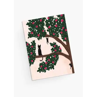 MIMI & AUGUST CARTE DE SOUHAITS - CHAT DANS L'ARBRE
